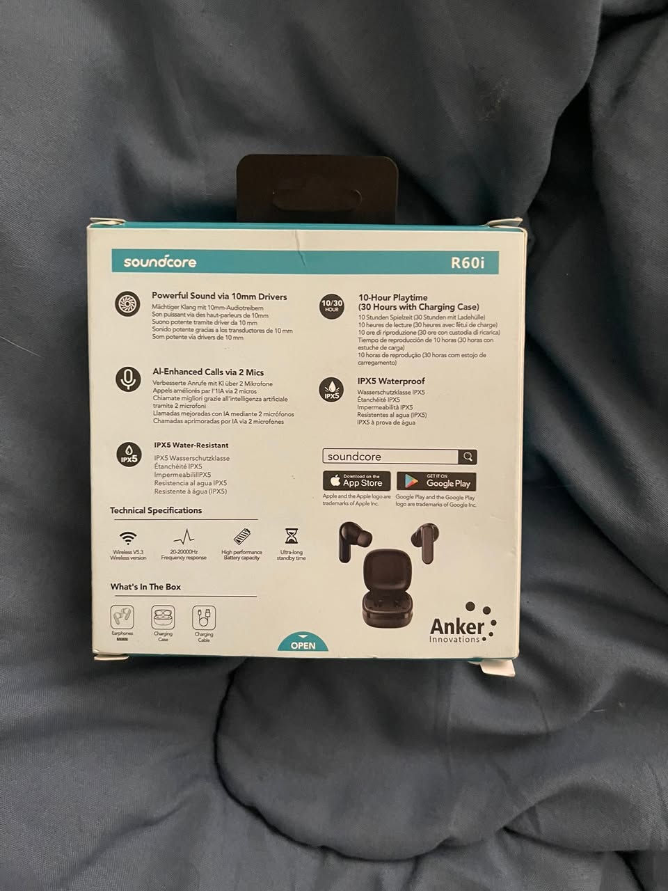 ايربود ماركة ANKER R50 صوت وعزل عالمي شحن تايبسي يطول 20 ساعة (سعرة 10 الف) وبالعافية


**إذا كنت صاحب هذا الإعلان وتريد حذفه لأي سبب، رجاءا أرسل رسالة إلى الدعم الفني**