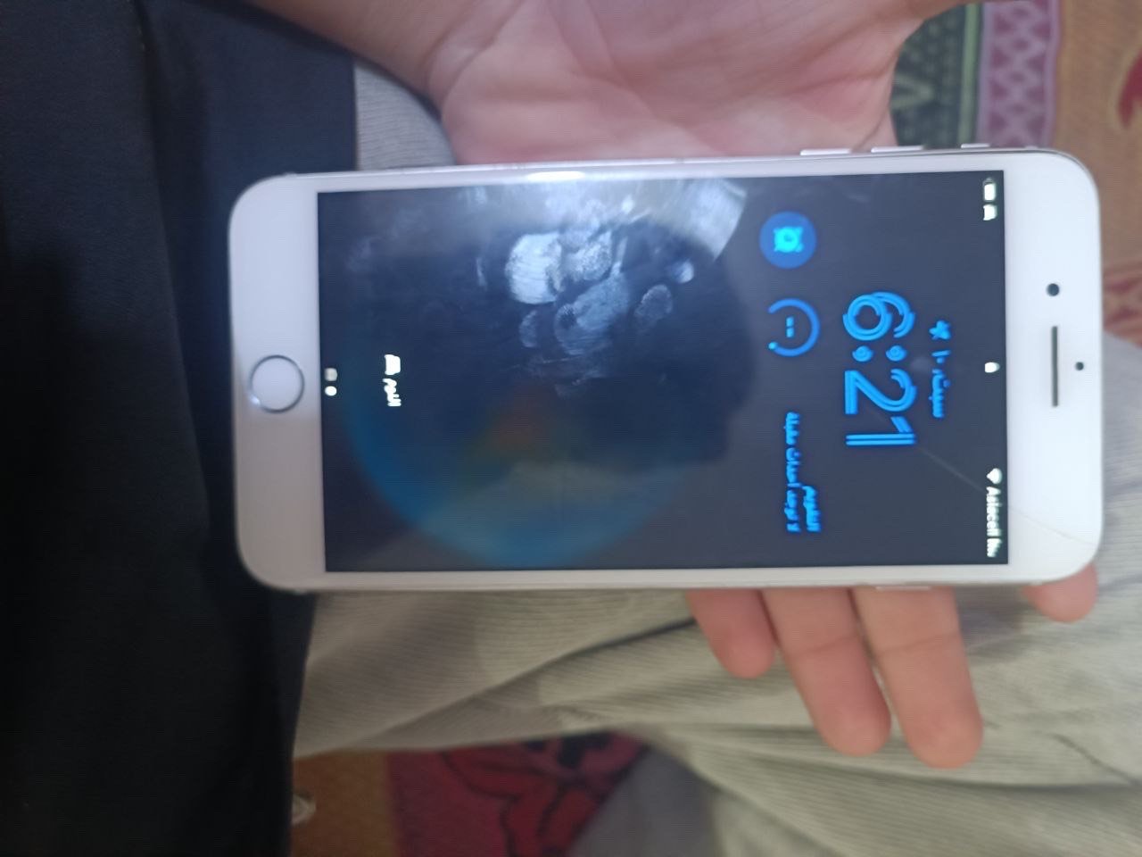 ايفون 8بلاص بطاريه 87 كلشي ما مبدل بي مراوس بايفون فقط مكاني بغداد الغزاليه 