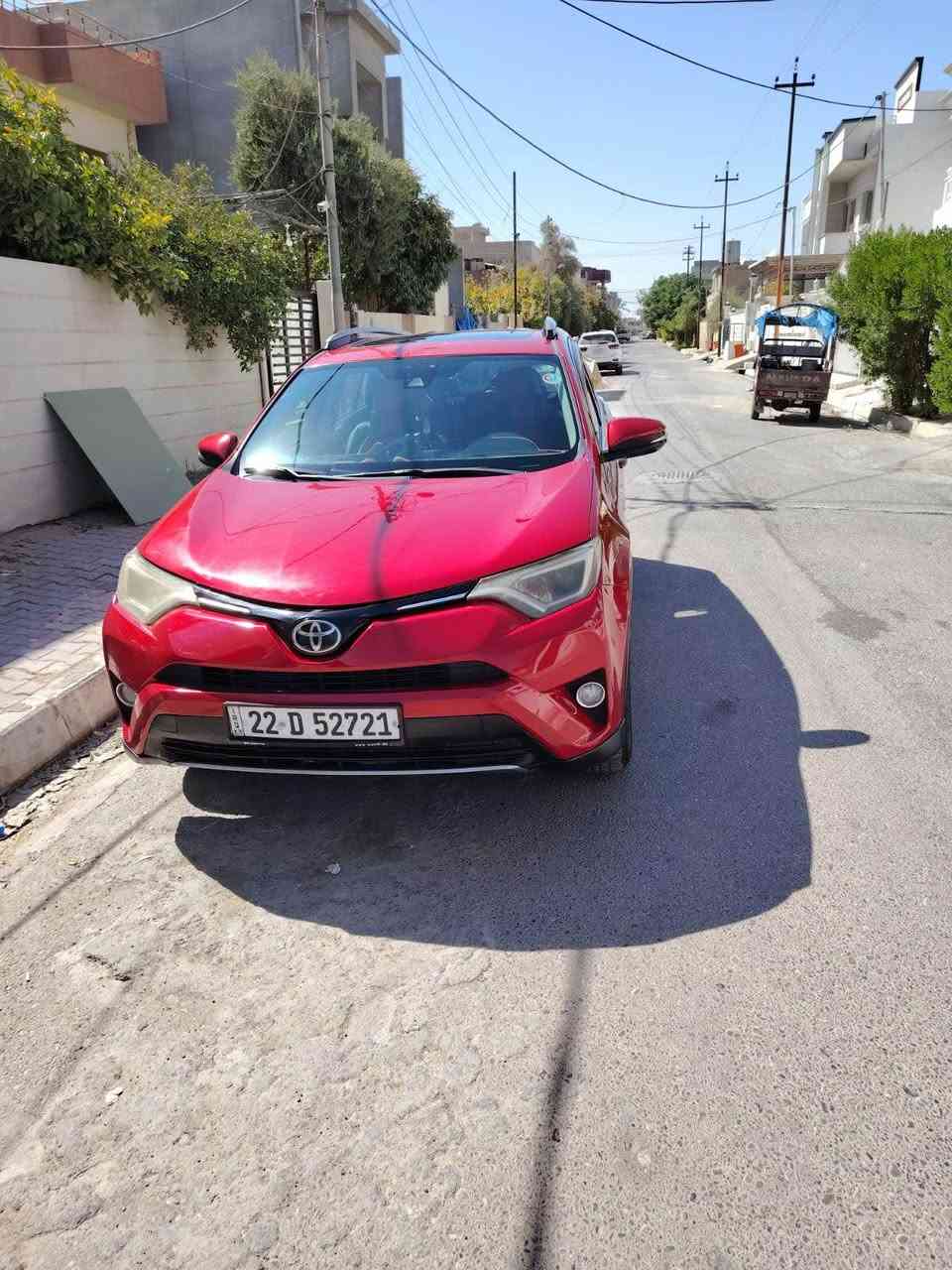 السلامة عليكم راف فور للبيع فقط
موديل ٢٠١٧
مواصفات xle 
رقم اربيل باسمي شرط التحويل 
ضرر بونيد فقط بدون دواخل 
سنوية جديدة
السعر ١٦٠ بيها مجال
مكانها كركوك حي الواسطي
*********** كركوك, العراق

