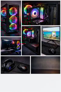 💻🔥 للبيع عرض متكامل – Gaming PC + شاشة + إكسسوارات 🔥💻 حاسبة قوية جدًا ...