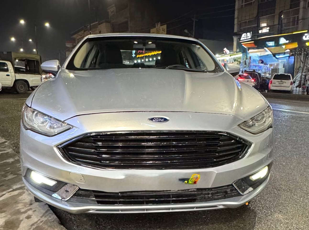 بەناوی خوا
    ***********
فۆڕد فیوژن 2017 SE مەکەینە2.5مەرغوب  
تەبرید مەرکەزی فینگر برێك گێر ڤۆلیۆم کوشن جلد کوشن کارەباسوکان تەقەڵ چوارجام وئەوێنە کارابا
کامێرا حاسەو بەسمە شاشەگەورەو گێچ ئەلیکترۆنی 
سەیارەکە 5پارچەو نیو بۆیاغە بێ ناوگرتن 
تاقمێك ویلی تیتانۆمی لەژێرە تایەوپاتری تازەیە کامل سێرڤس کراوە پێشی کامل داگیراوەسەنەوی تا 2028 تازەیە
ناوگێچ ئەلکترۆنی  
132000کم ڕۆیشتووە
 مەکینەنەکراوەتە(شار..سلێمانی) 
سعر98وەرەقەو کەمێك معامە السليمانية, العراق
