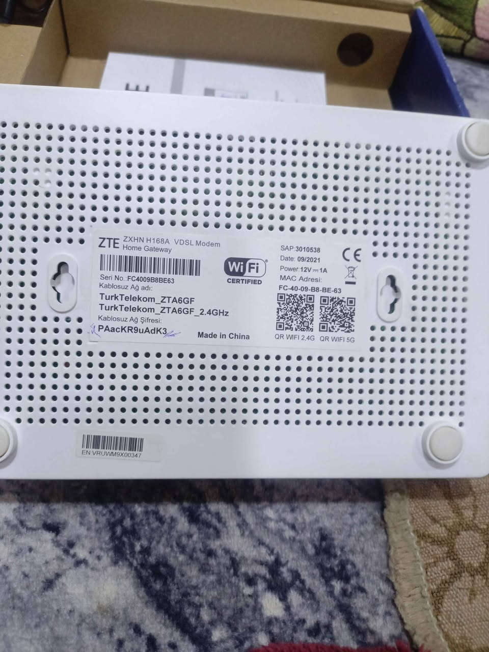 راوتر بهل شكل سعر ١٠ ألف مع توصيل كركوك, العراق


**إذا كنت صاحب هذا الإعلان وتريد حذفه لأي سبب، رجاءا أرسل رسالة إلى الدعم الفني**