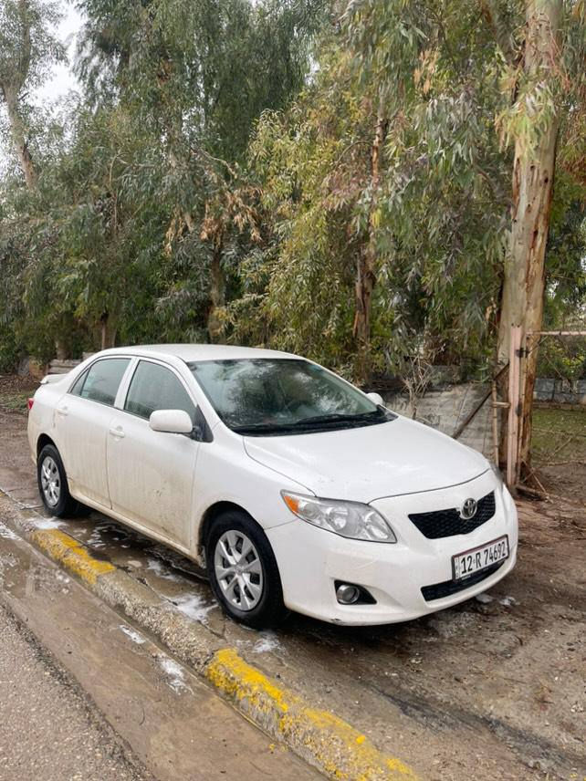 كورلا 2009 امريكي رقم نينوى انكليزي
بيها بارد بكم مكان وما بيها لا داخل ولا معجون السياره كود واحد ما مبدل ولا قطعه كير شرط والمحرك 18 وبي بدايت صرف السعر 115 وبيها مجال قليل 
***********
سياره مال بيت
