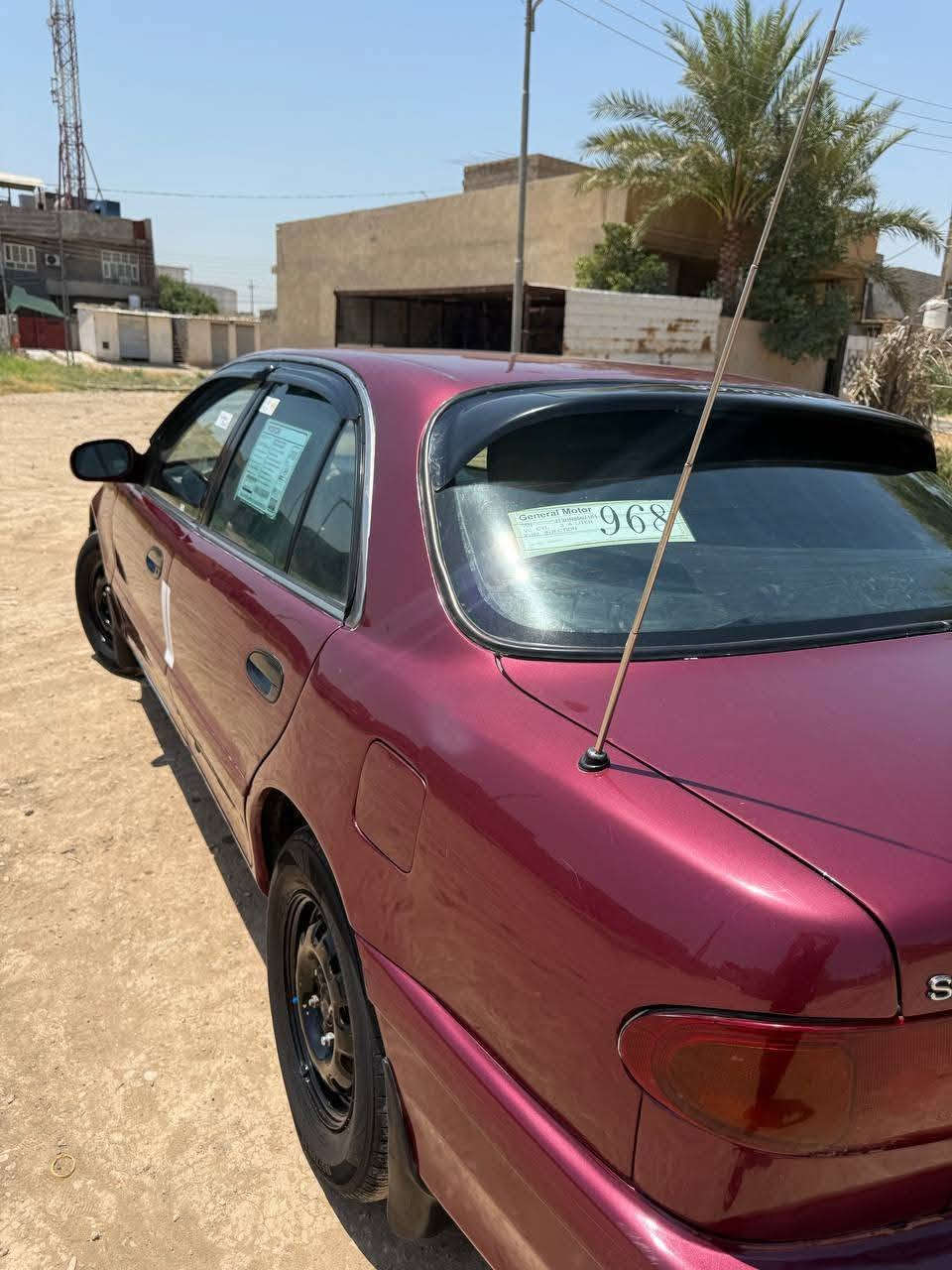 سوناتا تو 1995 للبيع

رقم السيارة  ديالى
محرك2000 مفتوح 
كير اتو
 كهربائيات كلها شغاله (عدا الجامه اللي خلف السائق) 
مصبوغة عام للجماليه + دوشمة جديده 
تخم تاير 
 صدر امامي خلفي جديد
مري كهرباء
تبريد تدفئة 
مسجل اربع سماعات بلوتوث + اوكس 
فيت بم جديد (بي ضمان استبدال بعد شهر) 
سنتر لوك 
هزه بعد ٤ أشهر يلا تسقط 

السعر ((44)) وبيها مجال ان شاء الله 
    ديالى المقدادية - منطقة العزي 
 موبايل ***********‪
