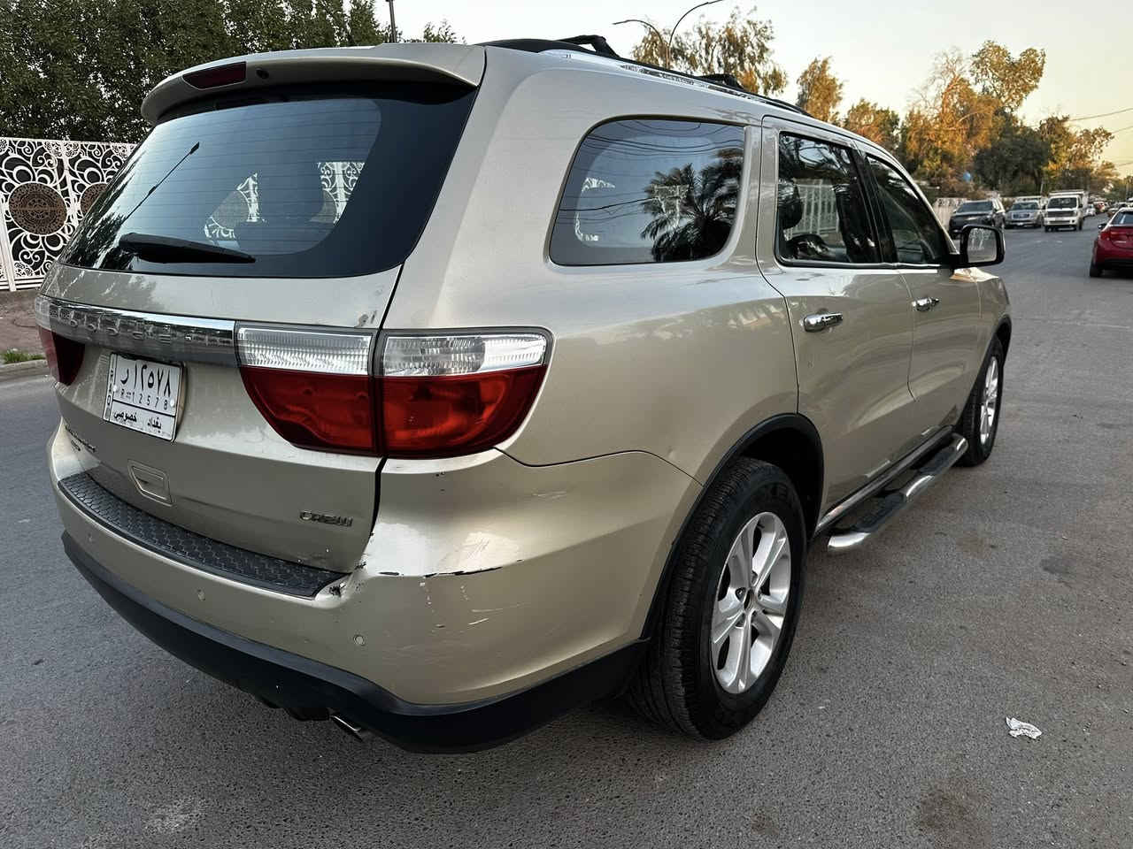 ***********
دوج دورنكو 2012 ماشيه 140 كلين داخلة تقرير غرق بيها صبغ فقط دعامية سيارة فول عدا الفتحه مكينه كير جديد محرك 6 سلندر 3600سعر 143ورقة مكاني بغداد صليخ شارع 600  رقمي ***********
