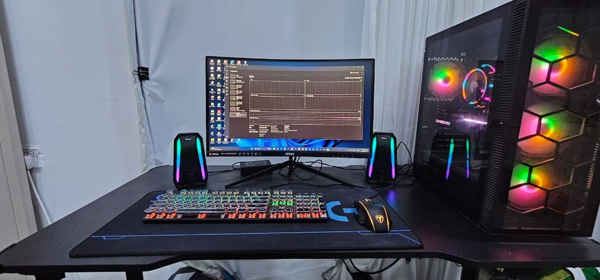 سيتاب للبيع توصيل موجود
I5 12400f
16 gb ram rgb
Rtx 3060ti 8gb
Mb b660 gigabyte 
M2 250gb
M2 500gb
Psu 650w
Moniter 
Msi 144hz curved
Keyboard muse mouse pad headset 
سعر كامل ١٢٠٠الف مجال


**إذا كنت صاحب هذا الإعلان وتريد حذفه لأي سبب، رجاءا أرسل رسالة إلى الدعم الفني**