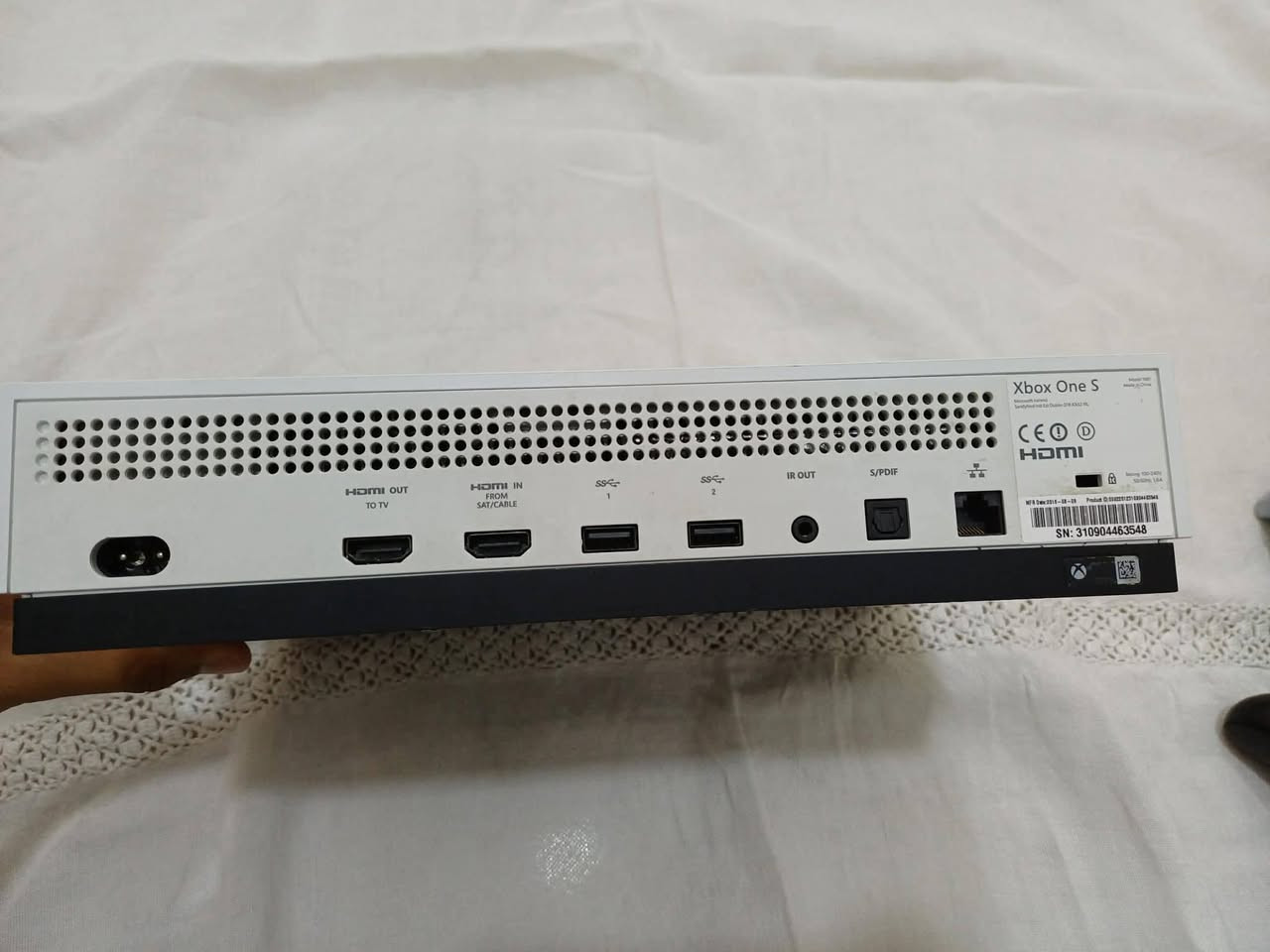 Xbox one s...اكس بوكس ون اس...واحد1 تيرابايت...يدتين شغالات بشرط الجهازممفتوح  وتاك يده ممفتوحه نظيف جدا..وسعر ١٨٥ الف ..مكان كركوك
بي مجال قليل ان شاءالله


**إذا كنت صاحب هذا الإعلان وتريد حذفه لأي سبب، رجاءا أرسل رسالة إلى الدعم الفني**