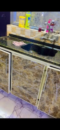 كاونتر ثلاث قطع • سنج مرمر • بغداد حي اور