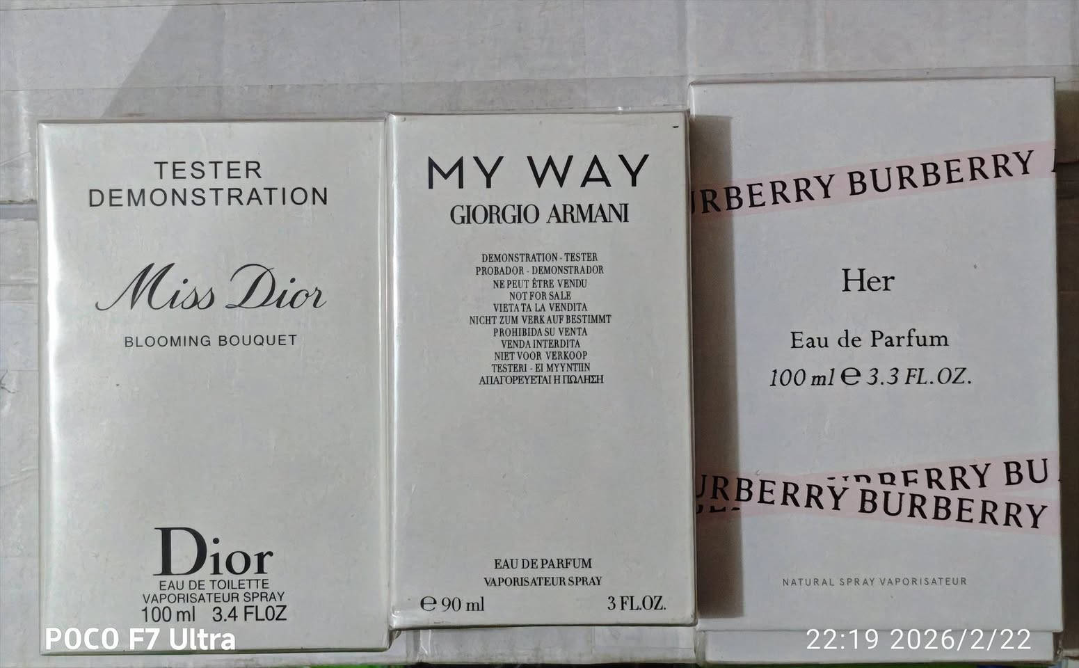 مجموعه عطور اوربيه تيستر أوربي استيراد امزون 😍 
صناعه فرنسيه العدد 8 عطور رجالي ونسائي 😍
متوفر خدمه توصيل لجميع محافظات العراقق
رقم الهاتف ***********
