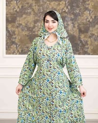 فستان • كشمير ثري دي • فري سايز ٩٠ كيلو