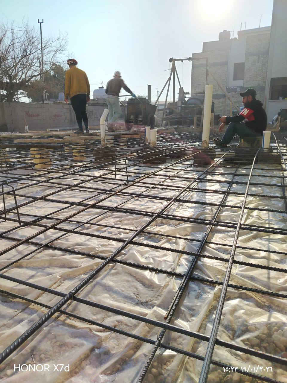 على بركة الله وتوفيقه🤲
جانب من أعمال صب الرفت في موقع حي تونس📍
المقاول/ يعرب المشهداني 👷
للاستفسار الاتصال/***********
