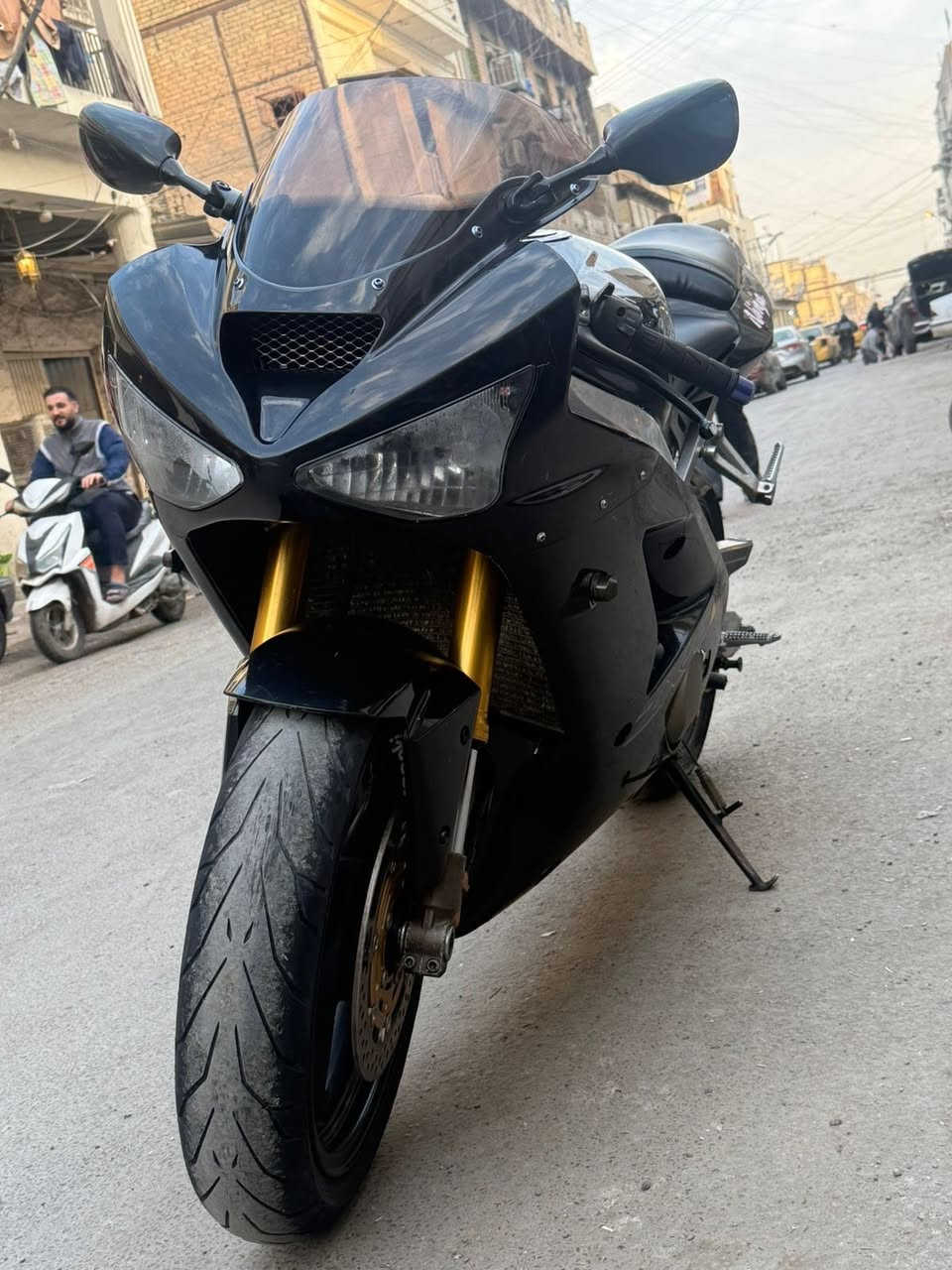 السلام عليكم 
دراجة كاوسكي 2004/636 كفاله عامة نضافه الكفرات 80/100 دراجةضفيره مكينه كفر كله كفاله دراجة كلها بلاديه الشراي يتصل على الرقم *********** السعر 36
