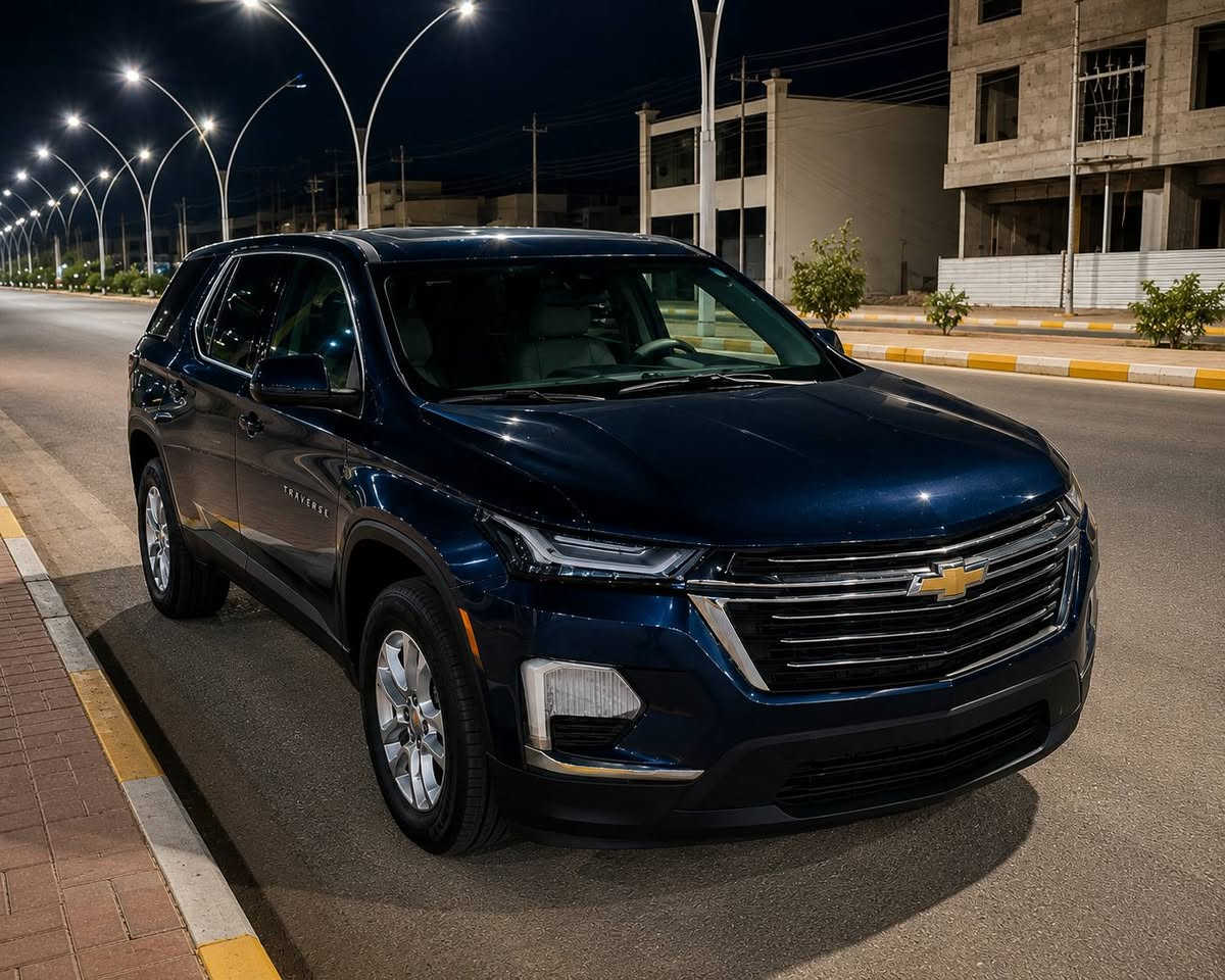 للبيع 🚘
شفروليه ترافيرس
🔹 اللون: أزرق غامق (كحلي)
🔹 7 راكب
🔹 بحالة جيدة جداً
🔹 واسعة ومناسبة للعائلة والسفر
🔹 مكيف ممتاز وقيادة مريحة
🔹 دفترين و32 ورقة
رقم جديد بغداد تحويل مباشر 
للاستفسار والمعاينة:
📞 ***********
العنوان: الرمادي
بيها مجال بعد المعاينة والاتفاق.
