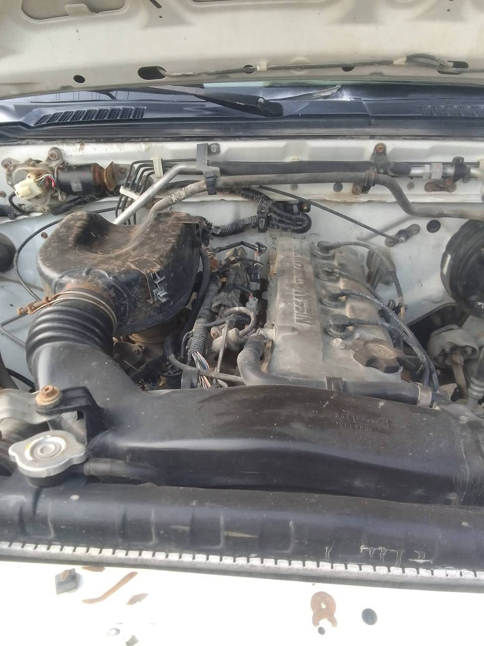 بيكم نيسان وارد خليجي موديل ٢٠٠٩ بيها ثلاث قطع طخات بسيطه ما عابر صبغ اربع قطع أثر جراده السعر ٩٥ ورقه مع المجال مكفولة من الكلبه والتكم والشاصي
