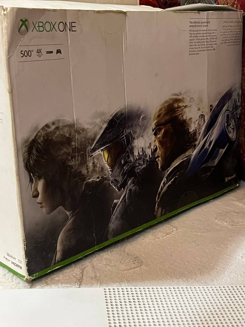 السلام عليكم
Xbox one s 500g 
الجهاز نظافه ١٠٠/١٠٠ 
يتحوي على
١: هايثمان٢
٢:فيفا٢٦
٣: روكيت ليك 
٤:فورزا هورايزن فور 
٥: جي تي اي في
٦: ستمبل كايز 
٧: فورت نايت 
يحتوي على يده واحده اصليه✅
الجهاز لا داخل تصليح ولا شام ريحة التصليح 
عل فحص تاخذه 
السعر ١٧٥ وبي مجال بسيط 
مكاني بغداد العامريه 
رقم الهاتف ***********
