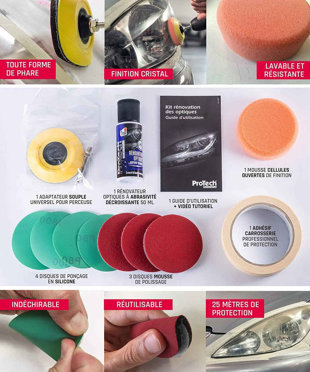 قم باستعادة مراحل السيارة الأصلية بعد 3 خطوات فقط من خلال مجموعة أدوات التجديد Protech

 يشمل تجديد البصريات بمساعدة المجموعة 3 خطوات: البوكاج والتلميع والتشطيب.  تتيح لك هذه الخطوات الثلاثة إعادة تصميم جماليات منشأك واستعادة أفضل توضيح عند استخدام
10الاف


**إذا كنت صاحب هذا الإعلان وتريد حذفه لأي سبب، رجاءا أرسل رسالة إلى الدعم الفني**