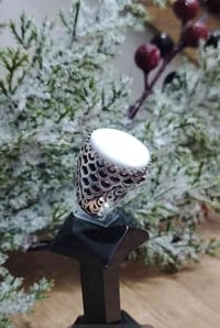 خاتم من حجر العطف الطبيعي البحري صياغه ثقيلة وجميلة فضه عيار ٩٢٥ يوجد ...