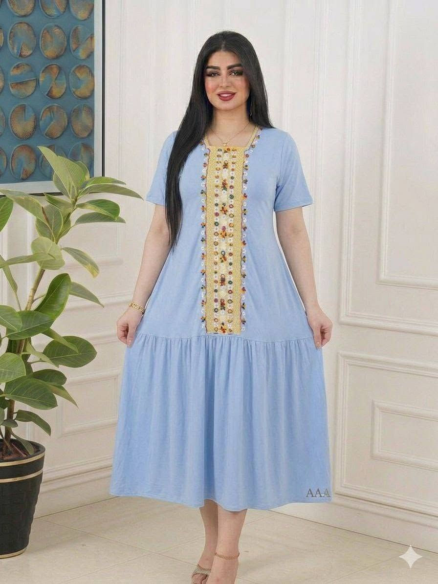 نجمه بهاء عروض موسم
شلحه نسائي تطريز دبل كلوش   

الخامه كشمير ايطالي اصلي 

القياسات من XXL الى 5XL

سعر الدرزن 12 قطعه 60 الف. 
وات  ***********
