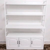 كاونتر مطبخ خشب ثقيل و هيكل معدني يحتوي كومدي 3 ابواب ابعاد 160*40*120...
