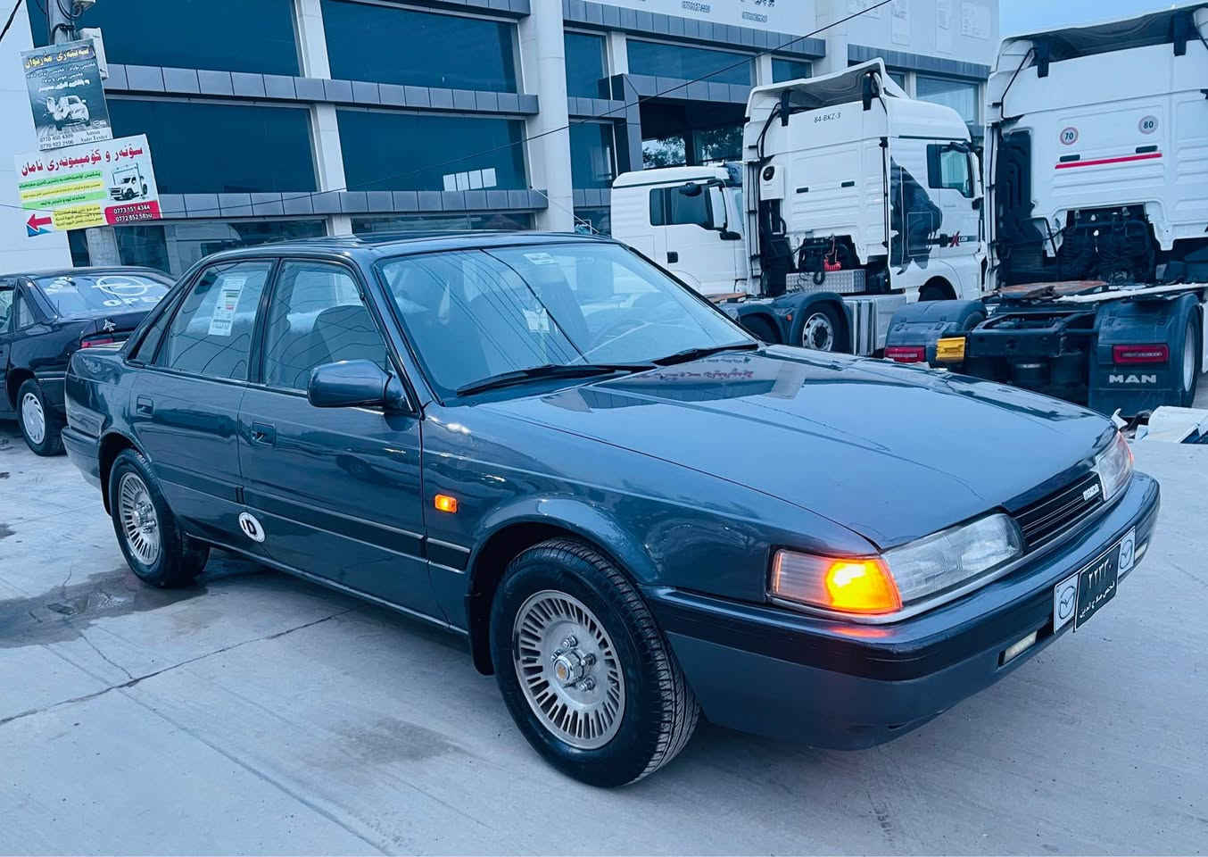 ...﷽....

....ماشاألله.... مازدا موديل ١٩٩١ 
هةشت و بةخ گير و مةكينه بةشةرت 
چوار جام كارةبا ئاوينه كارةبا 
قوفل مةركةزى تايةى تازه 
تندوتؤل چركةى تيا نيه ماشاالله
ئارم پلاستيك سليمانى بةشةرت 
سعر // ٣٦ 
شوين // كةلار 
*********** كالار, السليمانية
