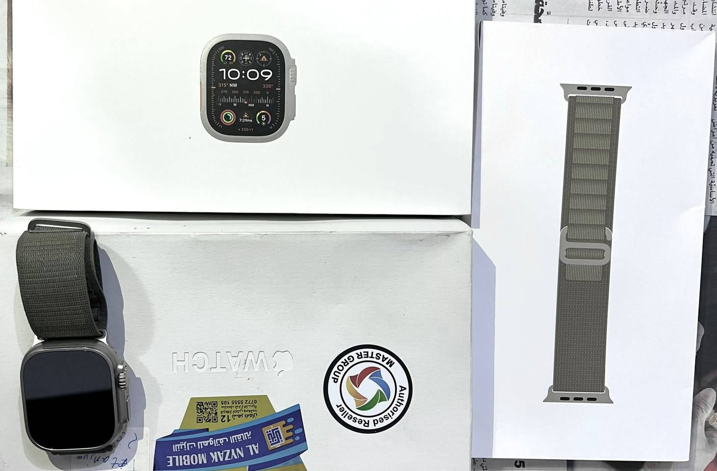 > **إعلان بيع: Apple Watch Ultra 2 Titanium ⌚️**
>  * **الحالة:** مستعملة بحالة الوكالة (نظافة 100%).
>  * **نسبة البطارية:** 99%.
>  * **الملحقات:** متوفرة بالكامل مع علبتها الأصلية مع سير نايكي اسود .
>  * **السعر:*690*/قابل للتفاوض البسيط).
> للتواصل والاستفسار يرجى مراسلتي على الخاص.


**إذا كنت صاحب هذا الإعلان وتريد حذفه لأي سبب، رجاءا أرسل رسالة إلى الدعم الفني**