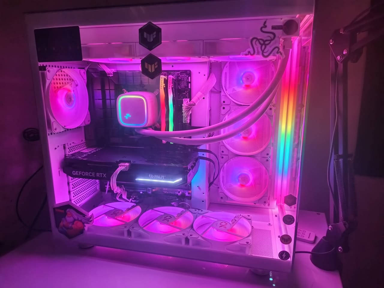 Core i9-12900K
GeForce RTX™ 4070 Dual
TUF GAMING B760-PLUS WIFI
TEAMGROUP T-Force RGB DDR5  32 Black
DEEPCOOL COOLER LD360 White
M.2  (1T) TEAM GROUP S 6200 
HDD  (1T) 
Xigmatek Aqua Ultra Air Arctic Case (White)
سعر 2مليون و 200


**إذا كنت صاحب هذا الإعلان وتريد حذفه لأي سبب، رجاءا أرسل رسالة إلى الدعم الفني**