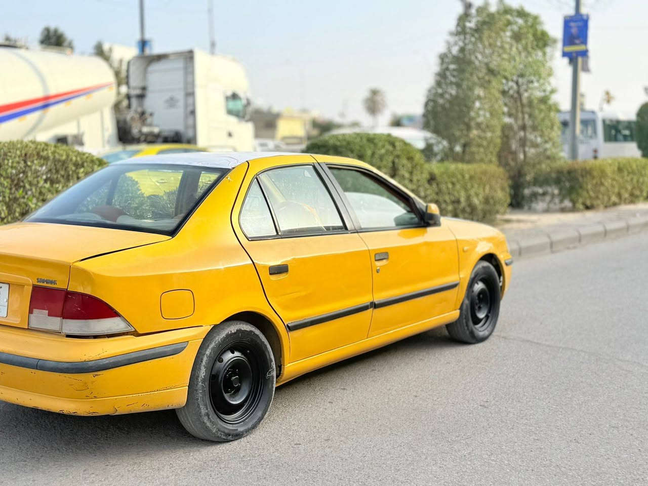 سمند 2011سيارة جاهز كير مكينه حداديه تخم تاير هيئه مصفره رقم مثني بسمي السعر 23وبيها مجال بسيط مكان سياره السماوه لاستفسار ***********
