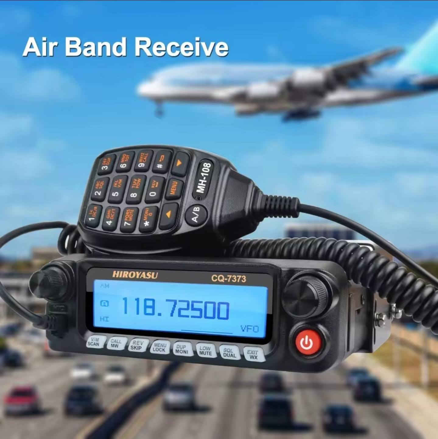 جهاز لاسلكي للسيارة من نوع Hiroyasu CQ-7373. 
يعمل بقدرة إرسال تصل إلى 50 واط. 
يدعم استقبال ثمانية نطاقات (بما في ذلك نطاق الطيران) من 108 إلى 615 ميجاهرتز. 
يتميز بشاشة مزدوجة ووظيفة الاستماع المزدوج، بالإضافة إلى لوحة أمامية قابلة للفصل. 
يحتوي على مروحة تبريد ذكية ومكبرات صوت مزدوجة.
التفاصيل خاص


**إذا كنت صاحب هذا الإعلان وتريد حذفه لأي سبب، رجاءا أرسل رسالة إلى الدعم الفني**