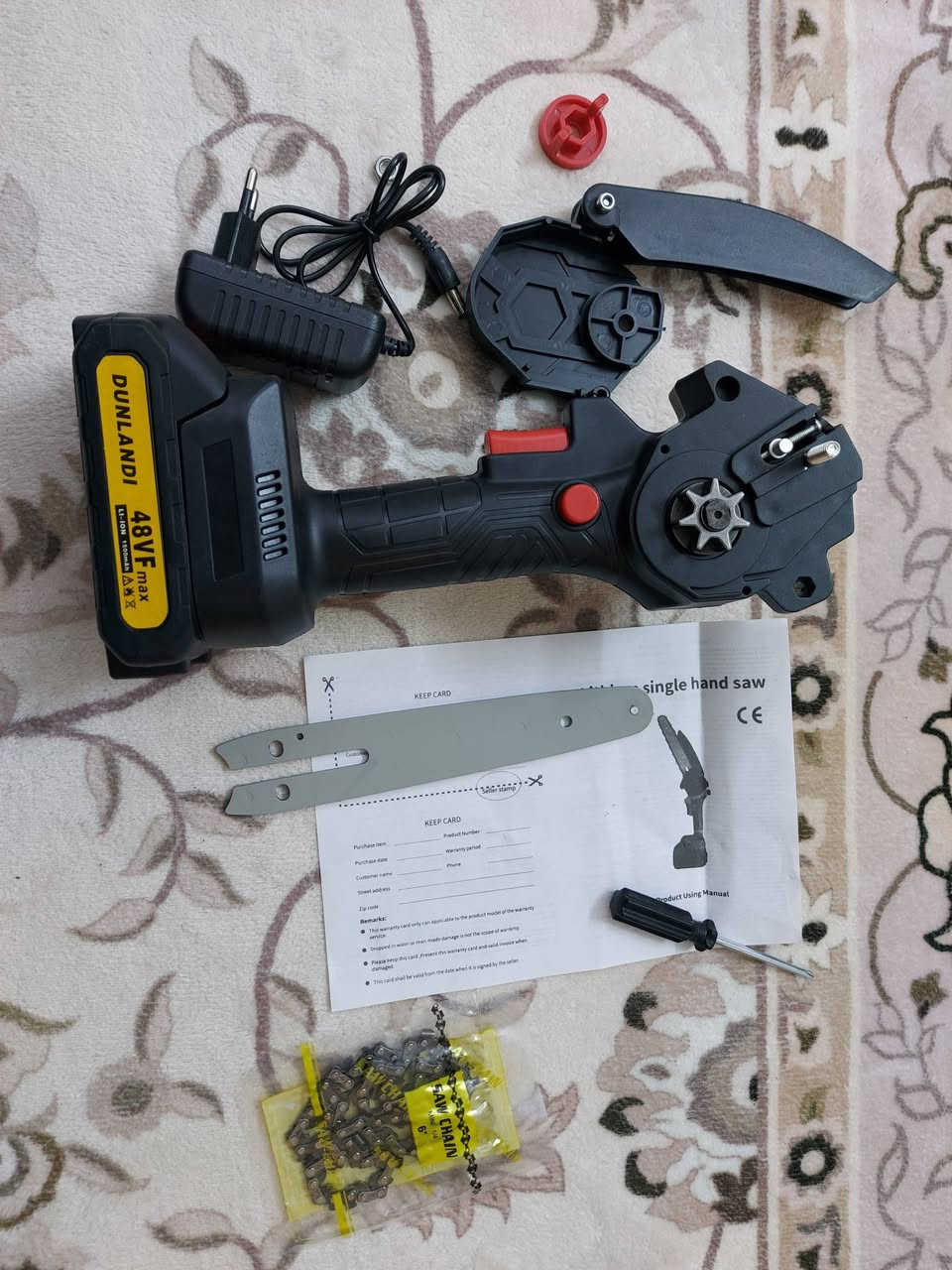 منشار شحن بطارية 48V الكبيرة مع شاحنة كامل الملحقات 
السعر 20 الف  شامل اجور التوصيل مكاني بغداد مشتل حي المعلمين ***********
