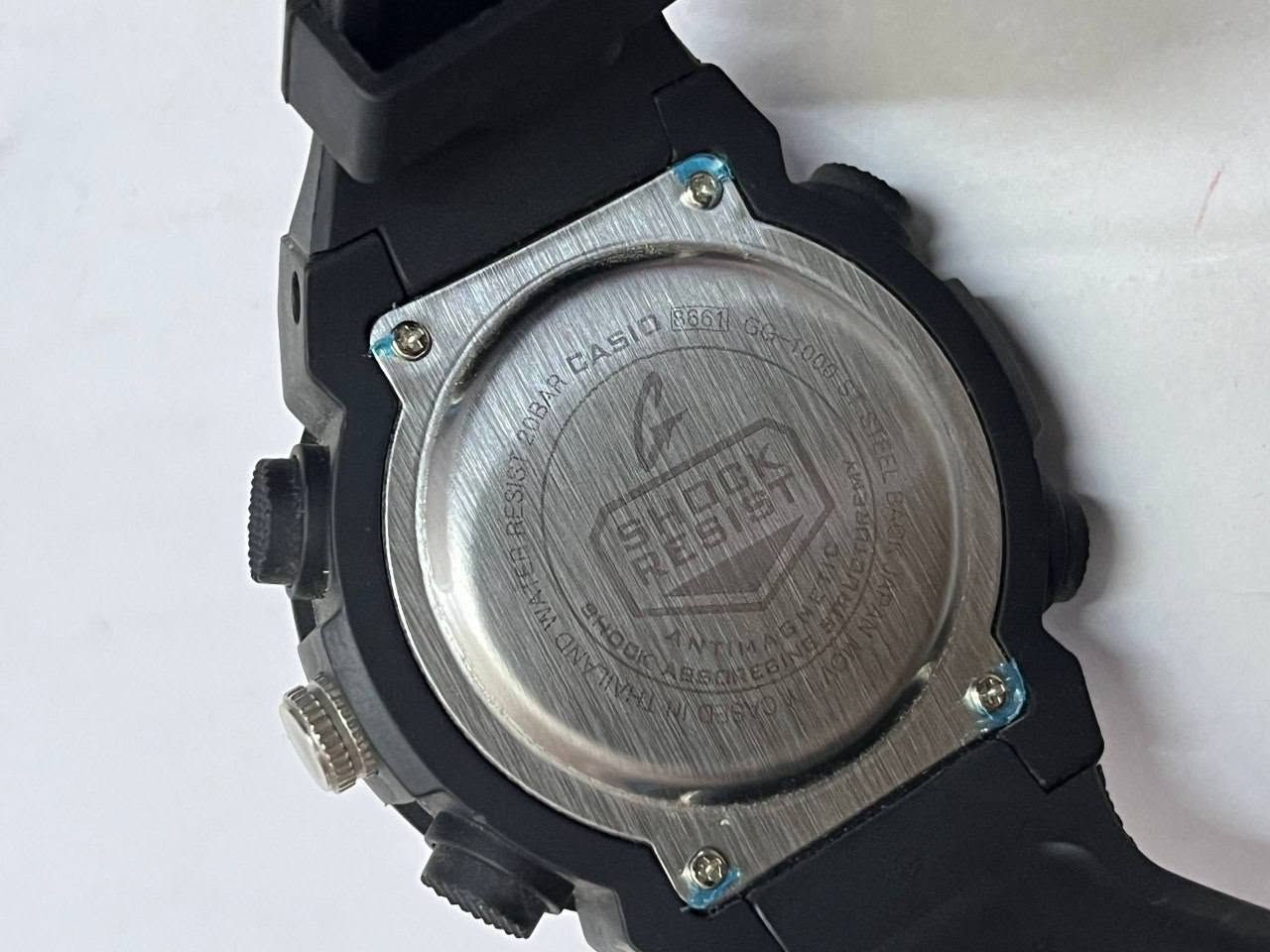 ساعة G-Shock Casio رقمية وعقارب بالة فول مواصفات ⌚️🖤💚
هيكل أسود قوي بلمسات خضراء، شاشة رقمية مع عقارب، مقاومة للماء، حزام مطاط متين، وأزرار متعددة للوضع والإضاءة والمؤقت

يتوفر توصيل سريع 5 آلاف لجميع المحافظات 🚀


**إذا كنت صاحب هذا الإعلان وتريد حذفه لأي سبب، رجاءا أرسل رسالة إلى الدعم الفني**