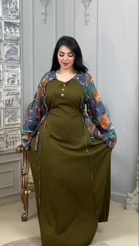 فستان كشمير • ٦ ألوان • مقاسات XL 2X 3X