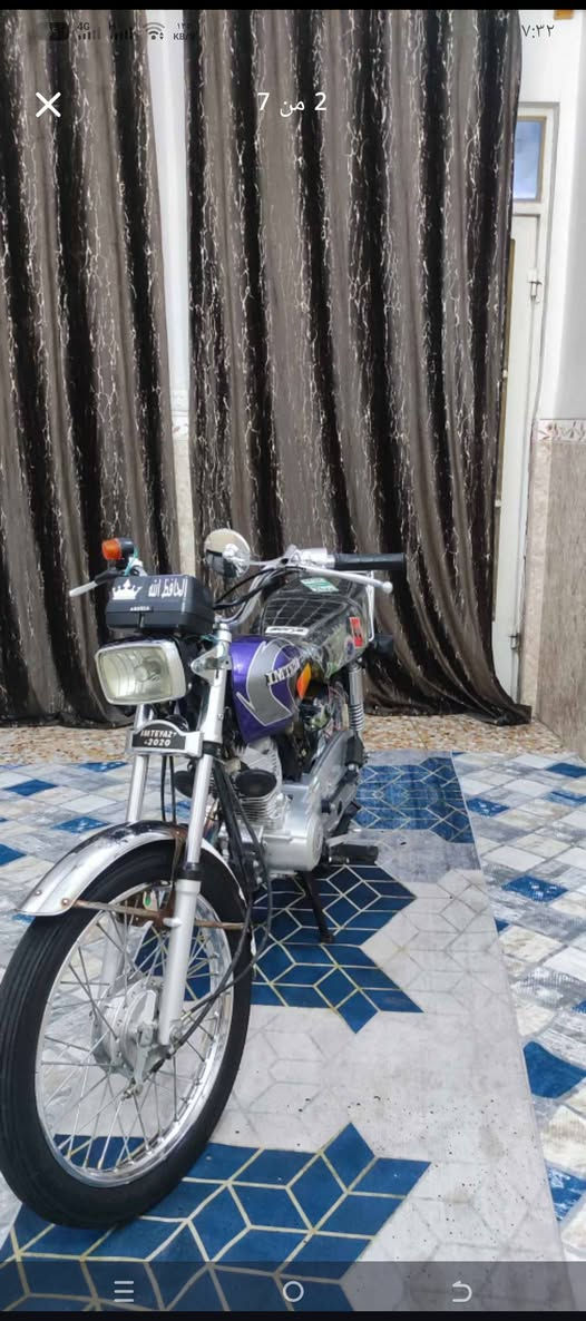 دراجه نارية اربع كير موديل 2020 والمحرك 2021 ونوع دراجه ايراني نامه إبرو دراجه نضيفه وجديدة نفس شكل الصورة 
وكيل العارضي 
الاستفسار /  *********** النجف, العراق
