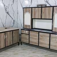 كاونتر ٣ قطع الارضي والملحق مترين السنك متر و٢٠ سم   السعر 300 الف   ا...