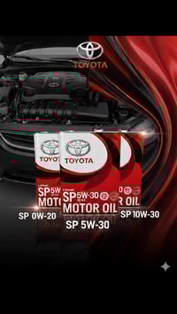 عرض خاص  زيت محرك تويوتا الاصلي 0w20 5w30 10w30 اتصل 07724955389