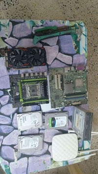 هاردات3 كلهن، 500 وكرتrx580 8g مشكله في رام وبورد 775 وياه رام ومعالج ...