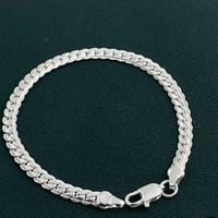 سوار • فضة ٩٢٥ • سلسلة جانبية مسطحة