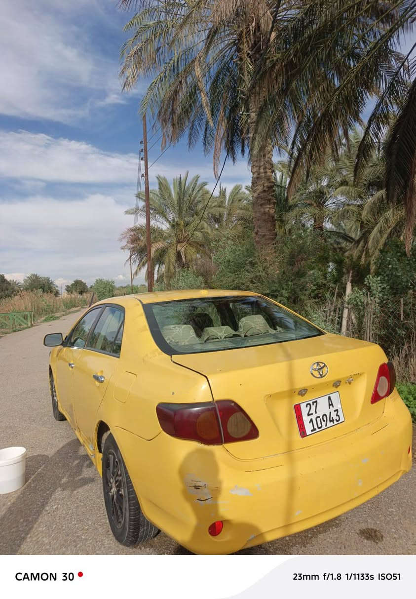 السلام عليكم سياره كورولا وارد امريكي للبيع كير ومكينه حداديه مكفوله سياره باسمي رقم الماني ************************* سعر 65 بيها مجال مكاني ذي قار الشطره
