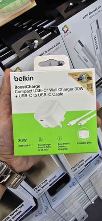 Belkin 30W • شحن سريع • كيبل USB-C
