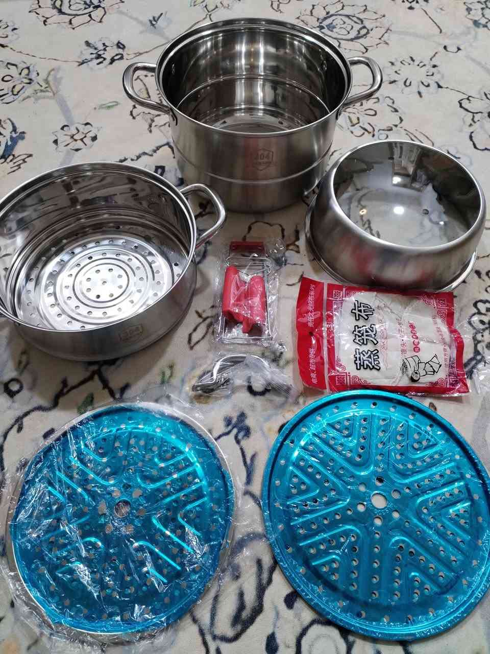 السعر 30 
قدر بخار ومندي ، قدر بخار من الفولاذ المقاوم للصدأ سل ستيل بثلاث طبقات، أدوات طهي ديم سوم، مقلاة لطهي الطعام والخضراوات مع غطاء/مقلاة قابلة للتكديس للخضراوات والزلابية والمرق والصلصات والطعام


**إذا كنت صاحب هذا الإعلان وتريد حذفه لأي سبب، رجاءا أرسل رسالة إلى الدعم الفني**