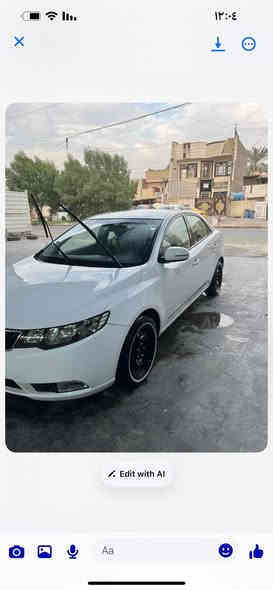 السلام عليكم كيا سيراتو موديل 11 خليجي مكينه 1600 كير ست نمر بيها تكحيل بسيط بهلال الجاملغ الخلفي مكانها بغداد الدوره السعر 105 وبيها مجال بسيط 
***********
