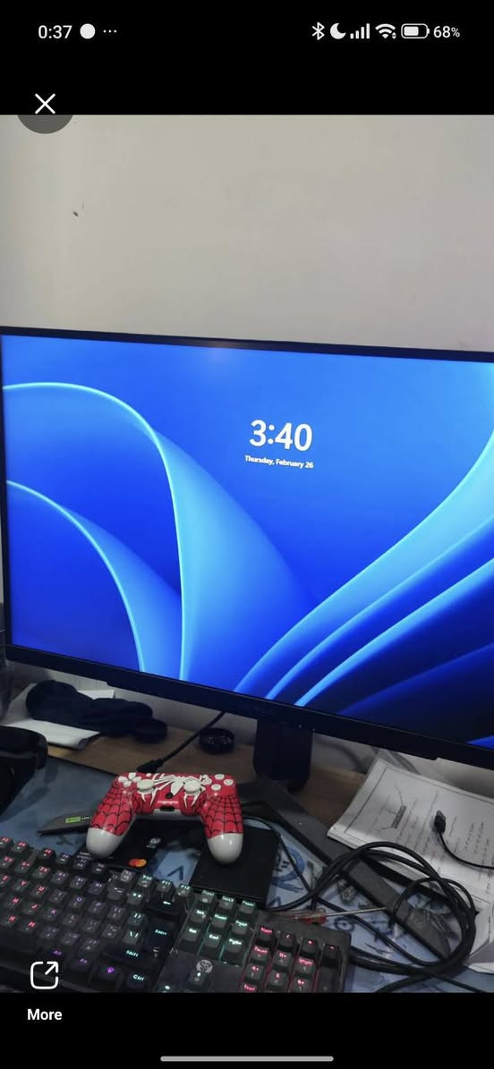 Hi guys ان شاء الله الكل بخير
عندي اليوم شاشه with ups

حبايب مواصفات الشاشه كاللآتي 

براند الشاشه : LG Ultragear
الدقة: 2k 165hz
سرعة الاستجابة : 1ms
الحجم: 27inch
HDR
ال UPS 1500 مبدل بطاريات من شهرين
والشاشه وياها كارتونتها 

السعر كله على بعضه 350 الف 

امانة الله الشاشه براند عالمي وراقي معروفه الشركه مو مثل الباقيات وايضا الups بل فيديو مترب وصخ لان متروك وأيضا قبل شهرين بدلت البطاريات 

بيهن مجال جدا قليل 

دمتم سالمين حبايب التوفيق للجميع


**إذا كنت صاحب هذا الإعلان وتريد حذفه لأي سبب، رجاءا أرسل رسالة إلى الدعم الفني**