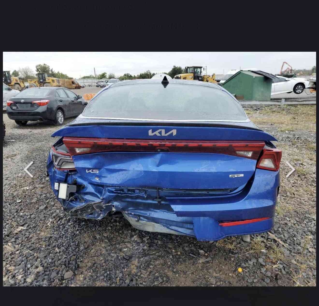 K5 2023
Gt line
مواصفاتها معروفة 
ماشية ٥٠ ميل 
صور الحادث مرفق بالصور وماكو اي قطعة تبديل كلة بلادي 
للتواصل 
***********
