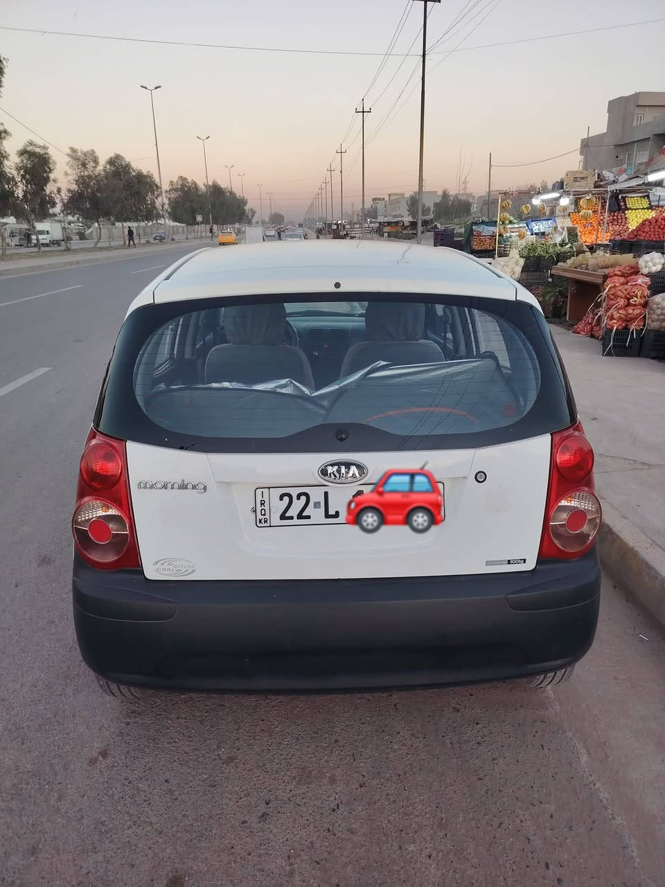 كيا مورنك كوري 
موديل ٢٠٠٩ 
كير توماتيك 
جامات كهرب 
مكينة كير تبريد شرط 
مكينة ما مفتوحة شرط 
استيشن جديد شمعات ربل كلو جديد 
السيارة بدون صبغ 
بيها مكانات بسيطة تعديل بارد 
رقم اربيل مسطرة 
رقم وسنوية وهزة اجديد بسمي تحويل فقط 
السعر ٧٢ وبي مجال وكلشي اكو بلسوك عجبك السعر خابر 
 ماعجبك اعبر المنشور والله يسهلك
***********
