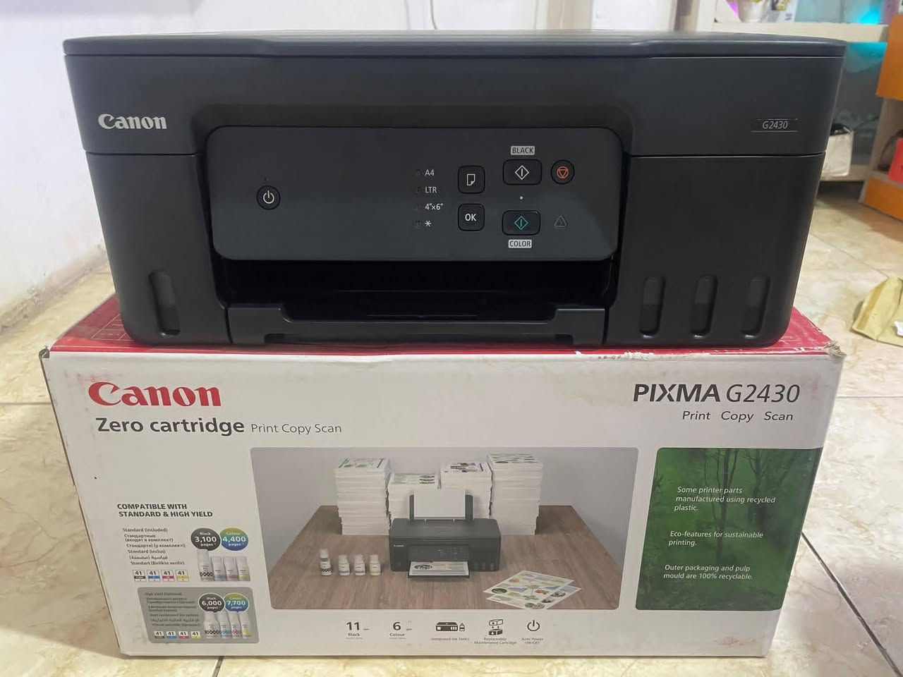 📣 للبيع طابعة كانون Canon G2430
🖨️ جديدة كليًا – فقط الكرتون مفتوح، غير مستخدمة.
✅ تطبع ملون وعادي.
💵 السعر: 100 دولار فقط


**إذا كنت صاحب هذا الإعلان وتريد حذفه لأي سبب، رجاءا أرسل رسالة إلى الدعم الفني**