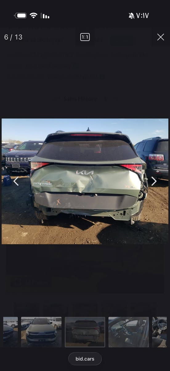 السلام عليكم سبورتج موديل 2023 وارد امريكي حادث مثل ما موضح بل صوره كدامكم اي اضرار ماكو السياره مثل تشوفهه العنوان بغداد الحبيبيه الستفسار ***********
