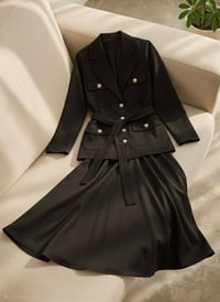 طقم تنورة • دابل تركي • مقاسات ٣٨-٤٨