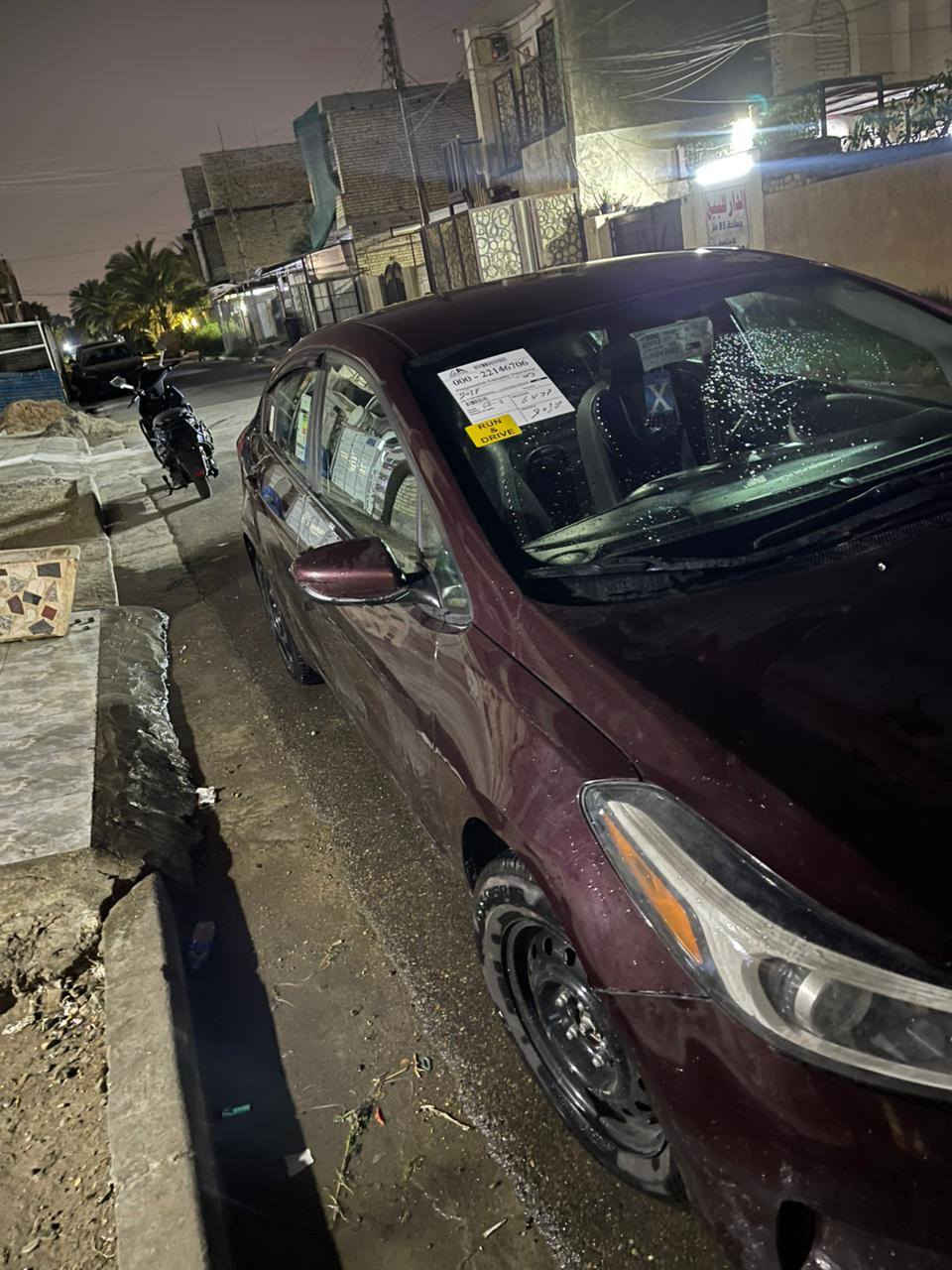 السلام عليكم كيا فورتي موديل 2018 محرك 2000 دوش السعر 105 بيه مجال مكان بغداد حي العامل للاستفسار ***********
