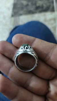 خاتم الاوبال الاثيوبي فول فاير فضة 925 قياس 22-23 وزن 14 غرام صياغه ثق...