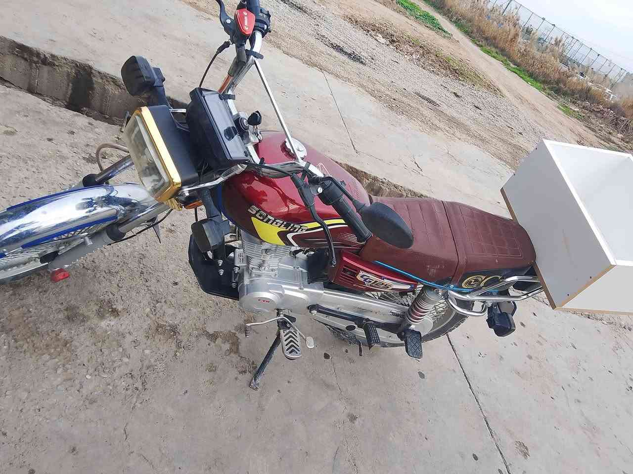 ماطور موديل 2025 للبيع اي عيب مابي أوراق كامله السعر 650 وبي مجال والمكان خانقين قولاي رقم الهاتف ***********
