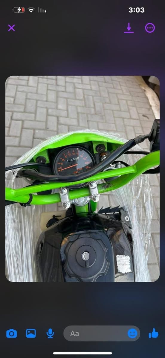 السلام عليكم
كاوسكي خبط 90cc قطعه نادره 
ماطالع بيها مظمومه بلبيت حرامات تنهمل لان تحفه ممطروقه اطلعها بس اشغلها لو اغسلها نقصها بس عنبار خلفي وكشن شوي تعبان مكانها بغداد صارلي هواي من ماخذها قيمها واخذها بس لتكسر بيها 
***********
